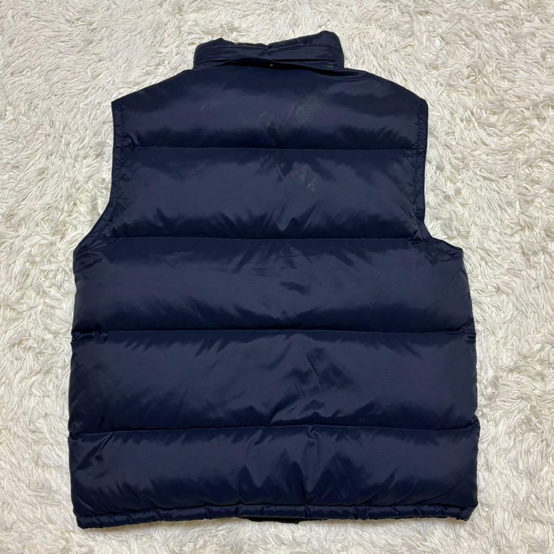 【ポロバイラルフローレン】ダウンベスト　2way ポニー刺繍　ネイビー L