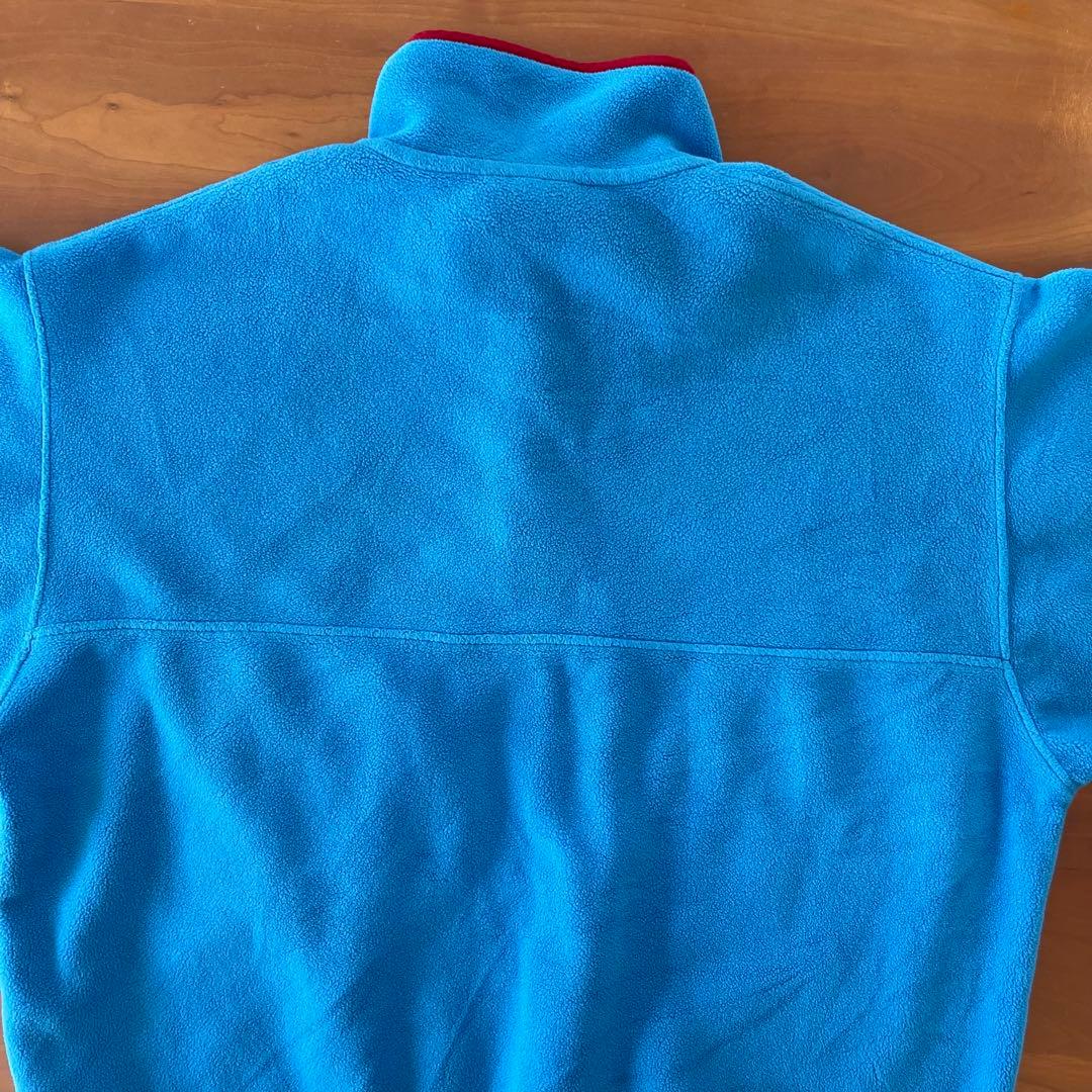 ★Patagonia　シンチラ　スナップt　Lサイズ　ターコイズブルー×レッド