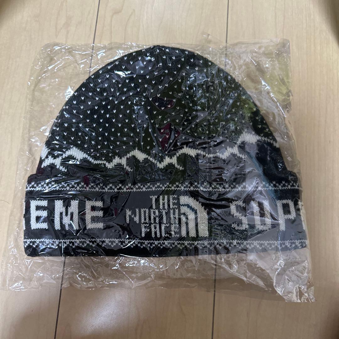THE NORTH FACE supreme ニット帽 ブラック 新品
