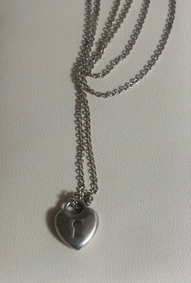 ティファニー ハート型ロックペンダント ネックレス