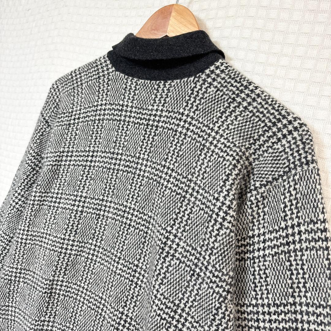 カシミヤ100% Drumohr ドルモア グレンチェック ニット セーター