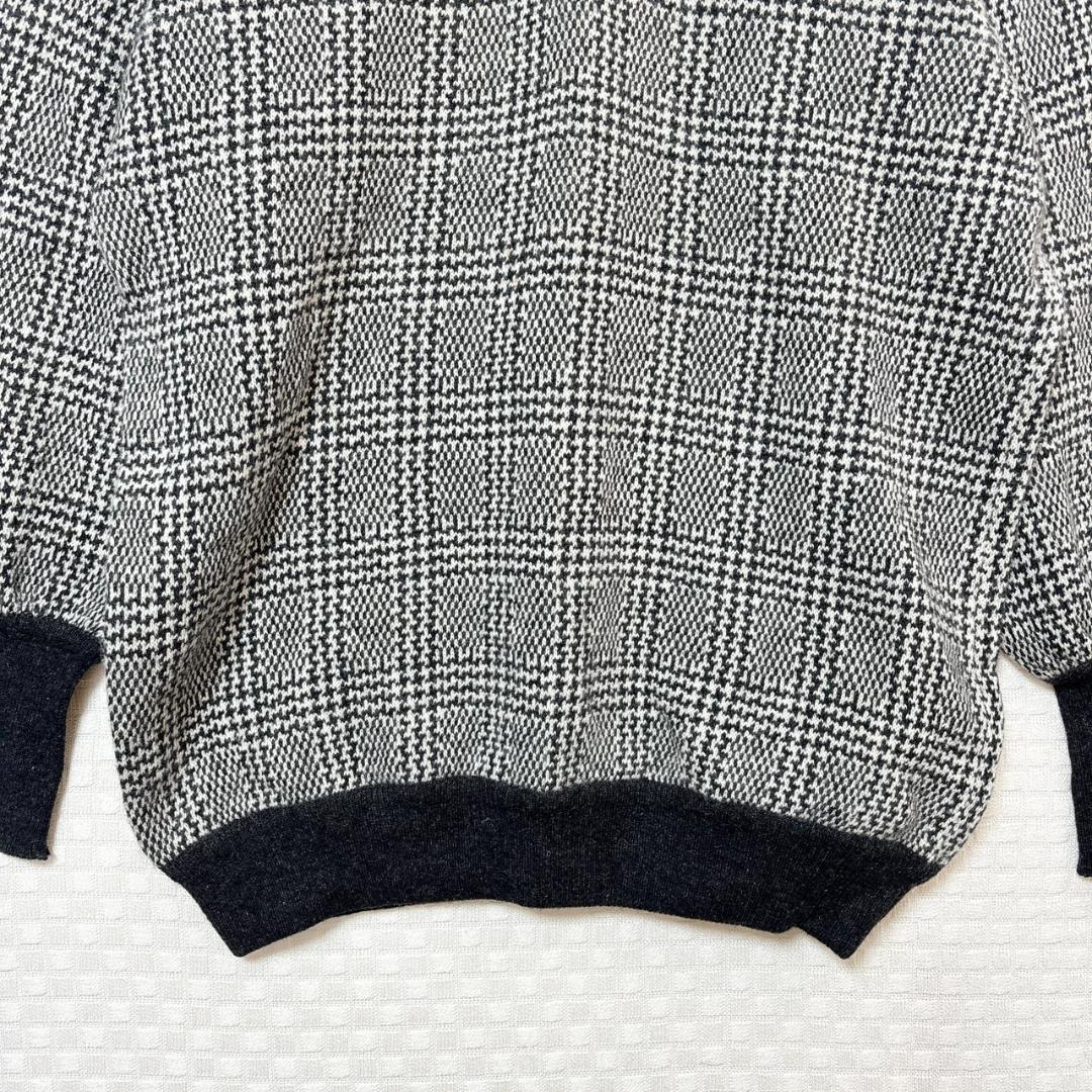 カシミヤ100% Drumohr ドルモア グレンチェック ニット セーター