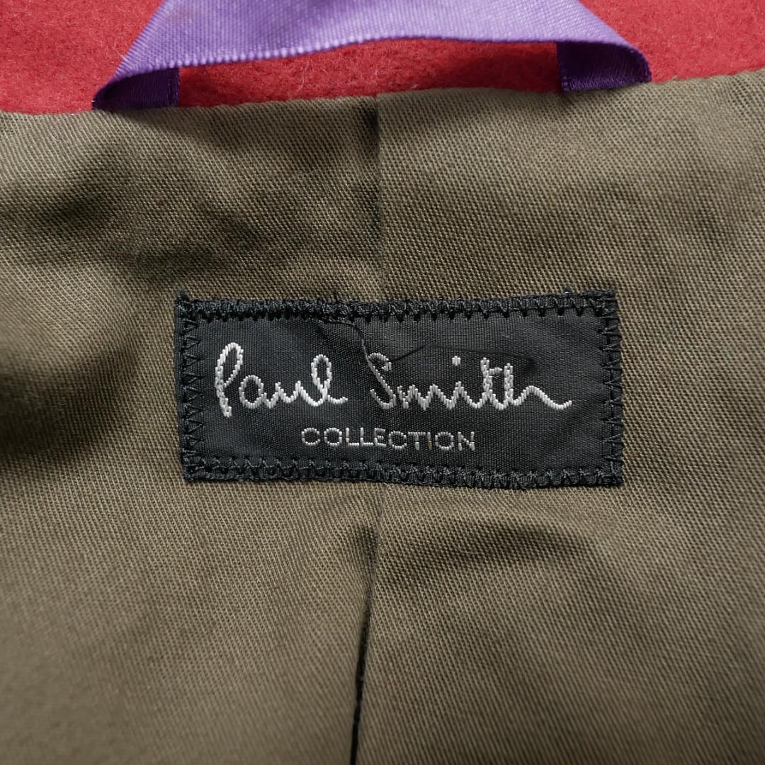 美品【ポールスミスコレクション】ウール サファリジャケット L 日本製 立襟 茶