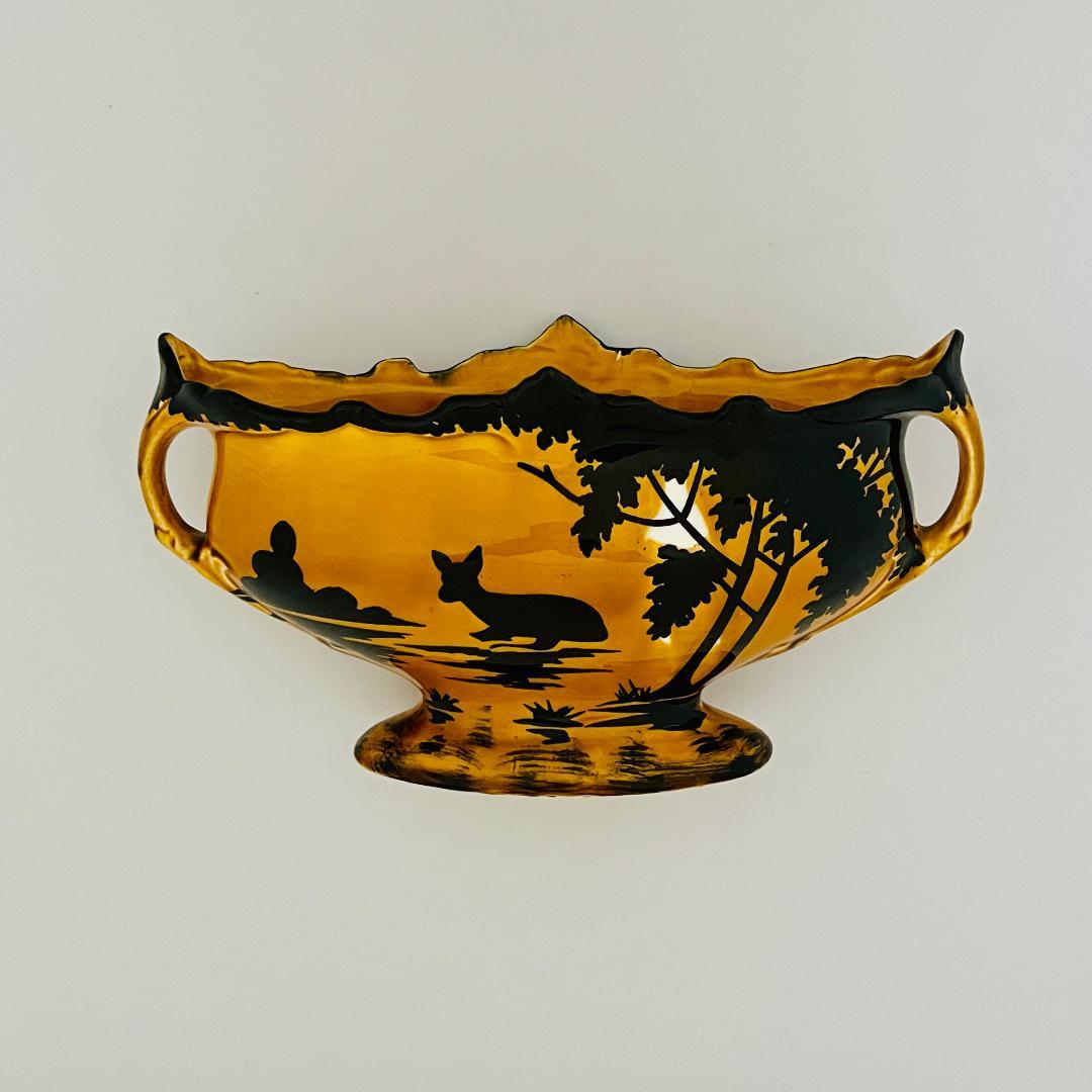 Orchies　フランス陶器　アールヌーボー　フラワーベース　陶器鉢　花瓶