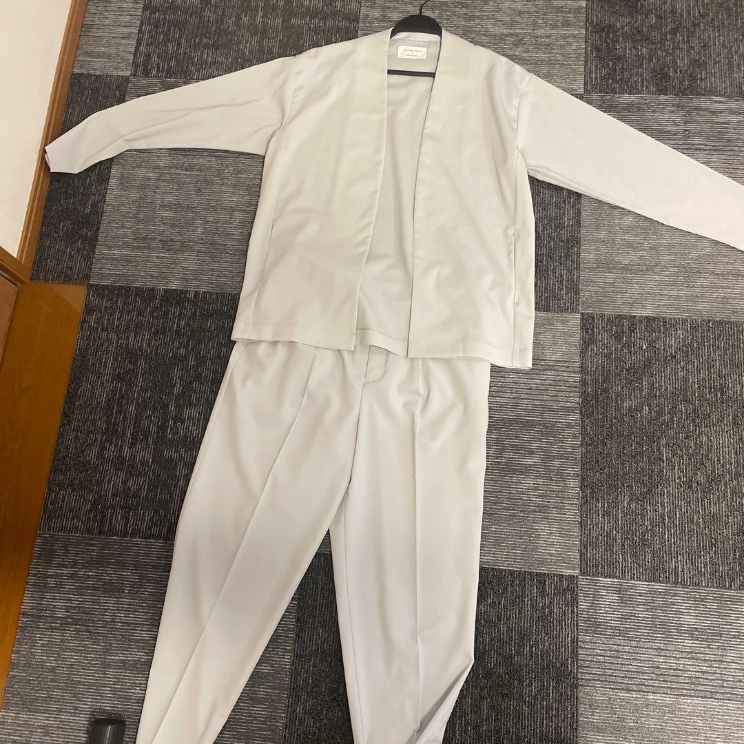 united tokyo ジャケット ノーカラー　スラックス セットアップ