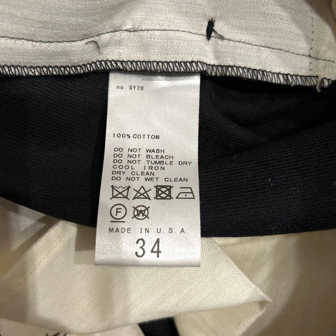 お*ち様 NEAT USA製 ブラック トラウザー 34