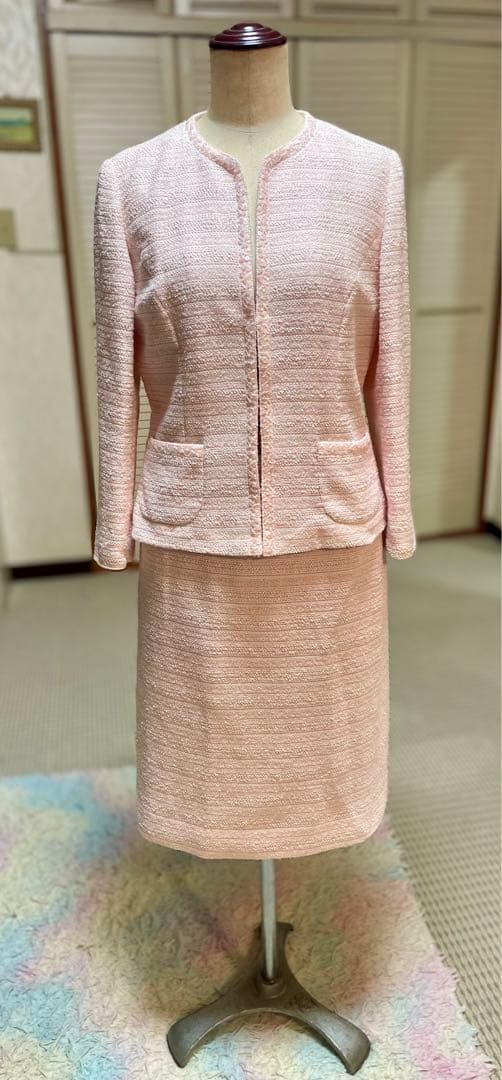 未使用　美品　HANAE MORI モリハナエ　春夏　セットアップスーツ