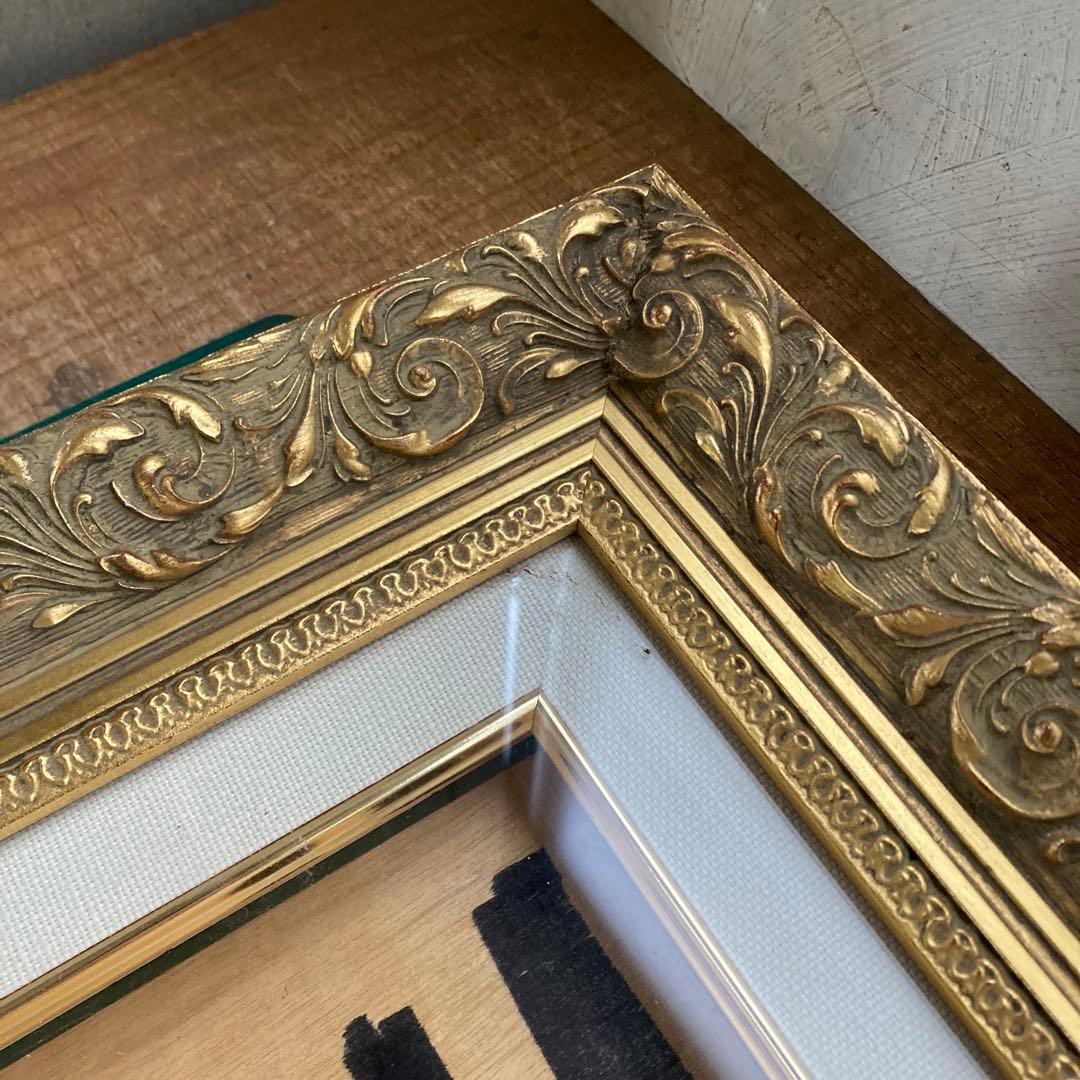 ハ*ル様 虹画堂 F10号 油彩額縁 ゴールドフレーム 透明アクリル 金色