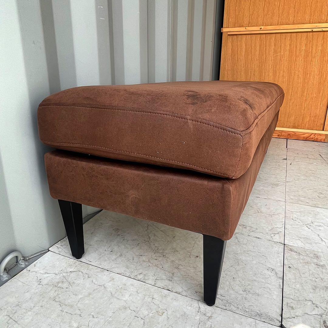 取付無料！クラッシュゲート グレス カフェ風おしゃれブラウンソファベンチ✨