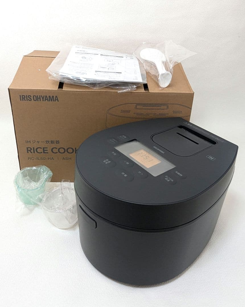 未使用品　IHジャー炊飯器 アイリスオーヤマ RC-IL50-HA 2023年