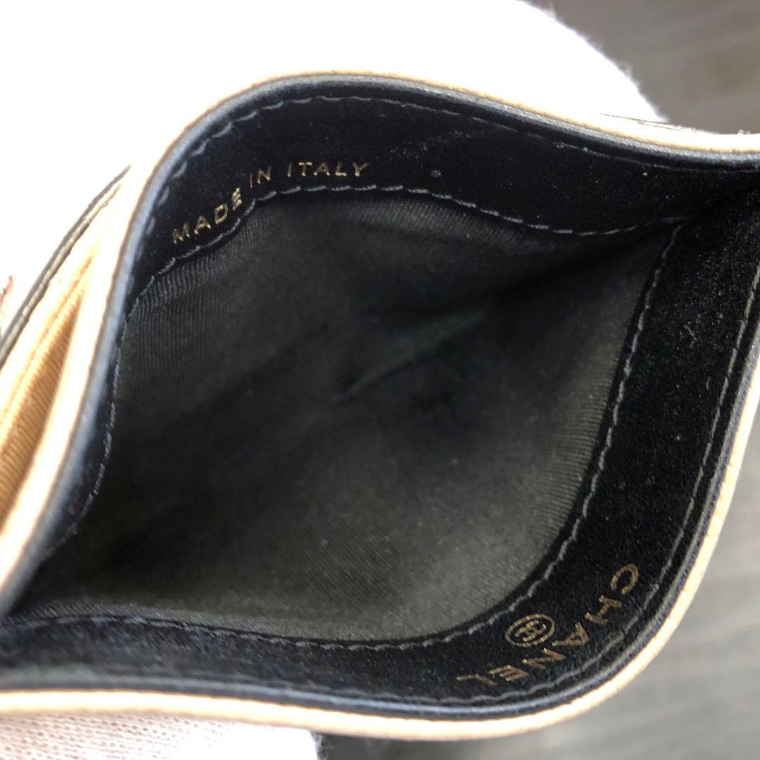 状態良好 正規品　CHANEL シャネル カードケース キャビアスキン