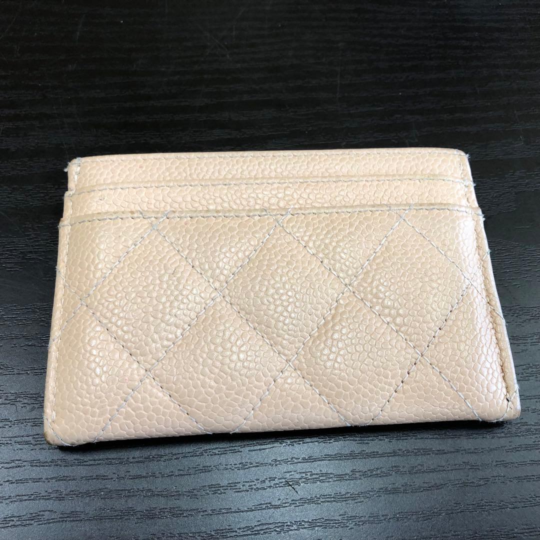 状態良好 正規品　CHANEL シャネル カードケース キャビアスキン