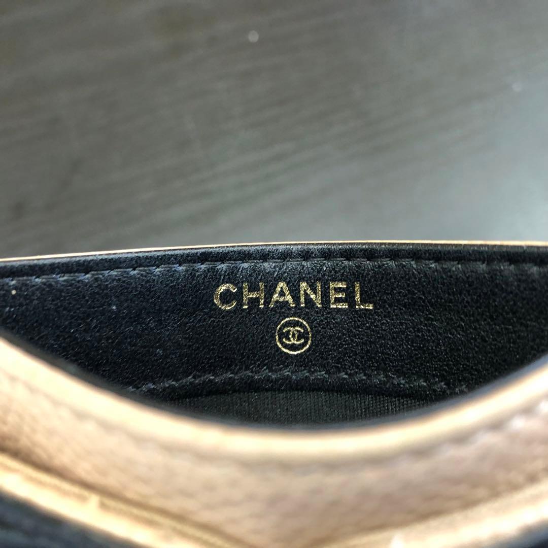 状態良好 正規品　CHANEL シャネル カードケース キャビアスキン