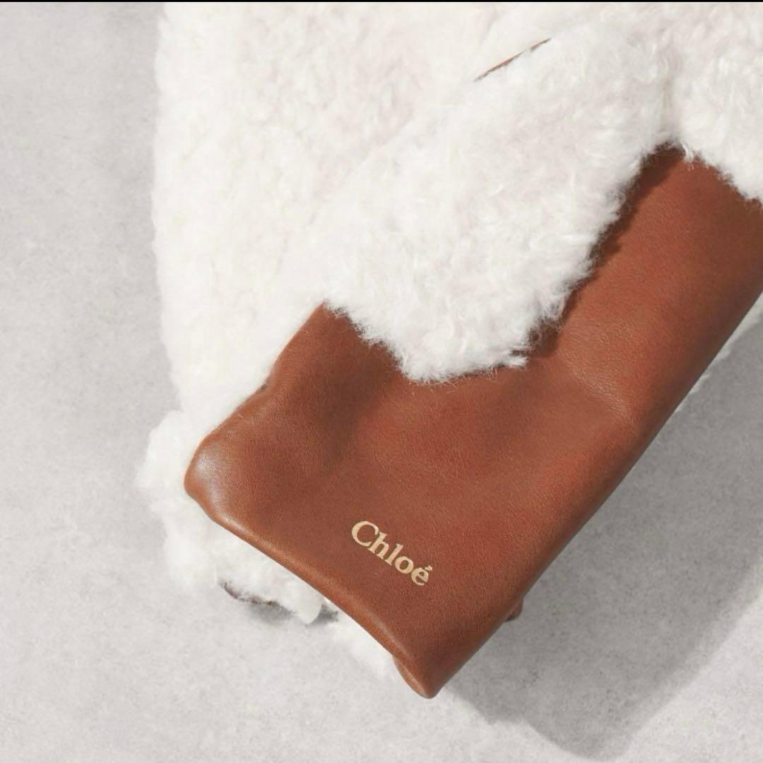 クロエ　ミトン　手袋　グローブ　ブラウン　キャメル　ボア　ムートン　キッズ　アグ