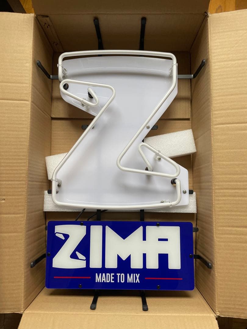 【非売品】希少 ZIMA ジーマ ネオンサイン ネオン管 新ロゴ 電飾 ガラス管