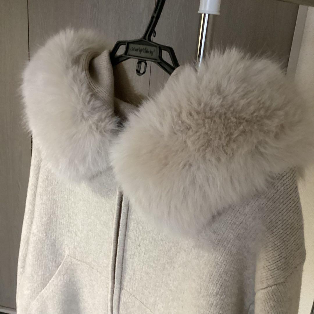 専用　snidel スナイデル ファーフードパーカー　M