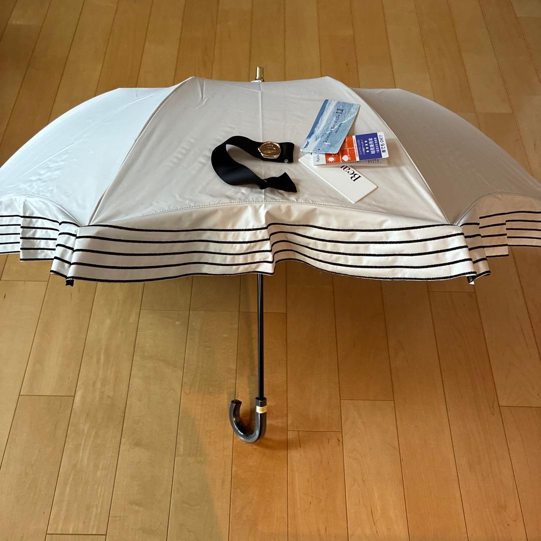 ビューランス　晴雨兼用日傘　フリルホワイト