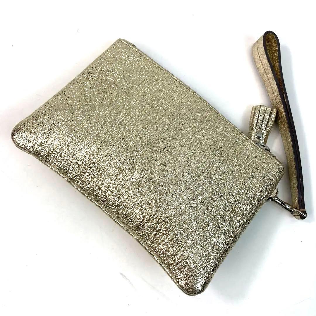 【美品・希少】アニヤハインドマーチ クラッチバッグ アイズ ラメ リストレット