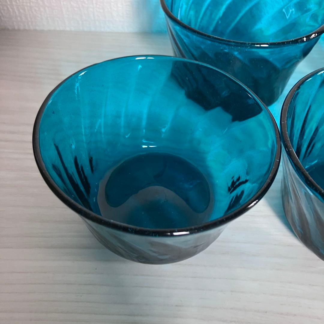 r*P様 38【倉敷ガラス】小谷眞三 翠小鉢6点セット