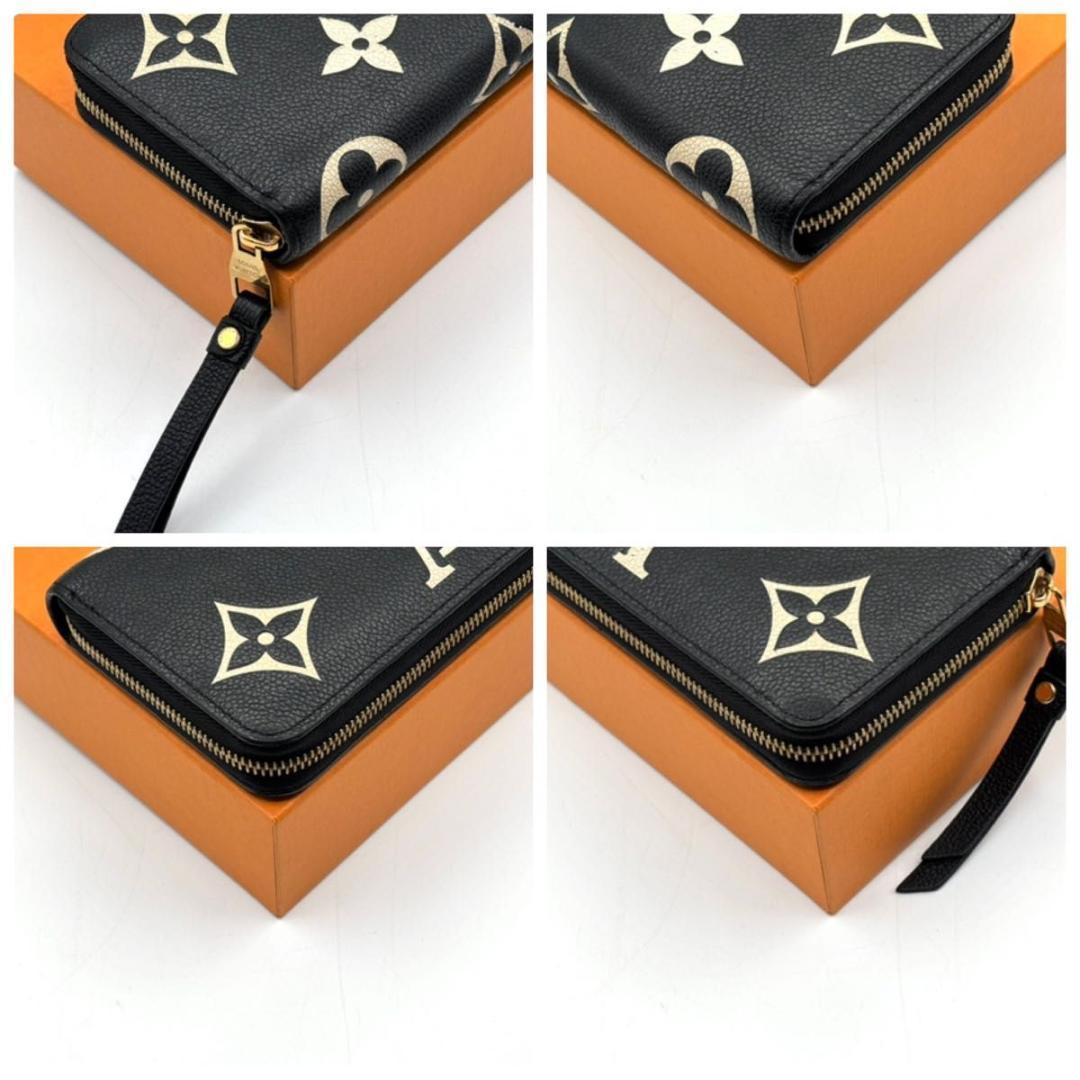 最新型 ルイヴィトン モノグラム ジャイアント ジッピーウォレット 黒 白