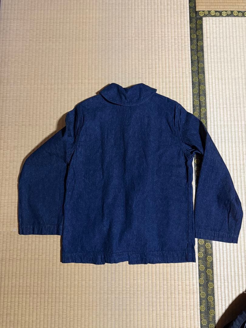 SHAWL COLLAR COVERALL インディゴデニム