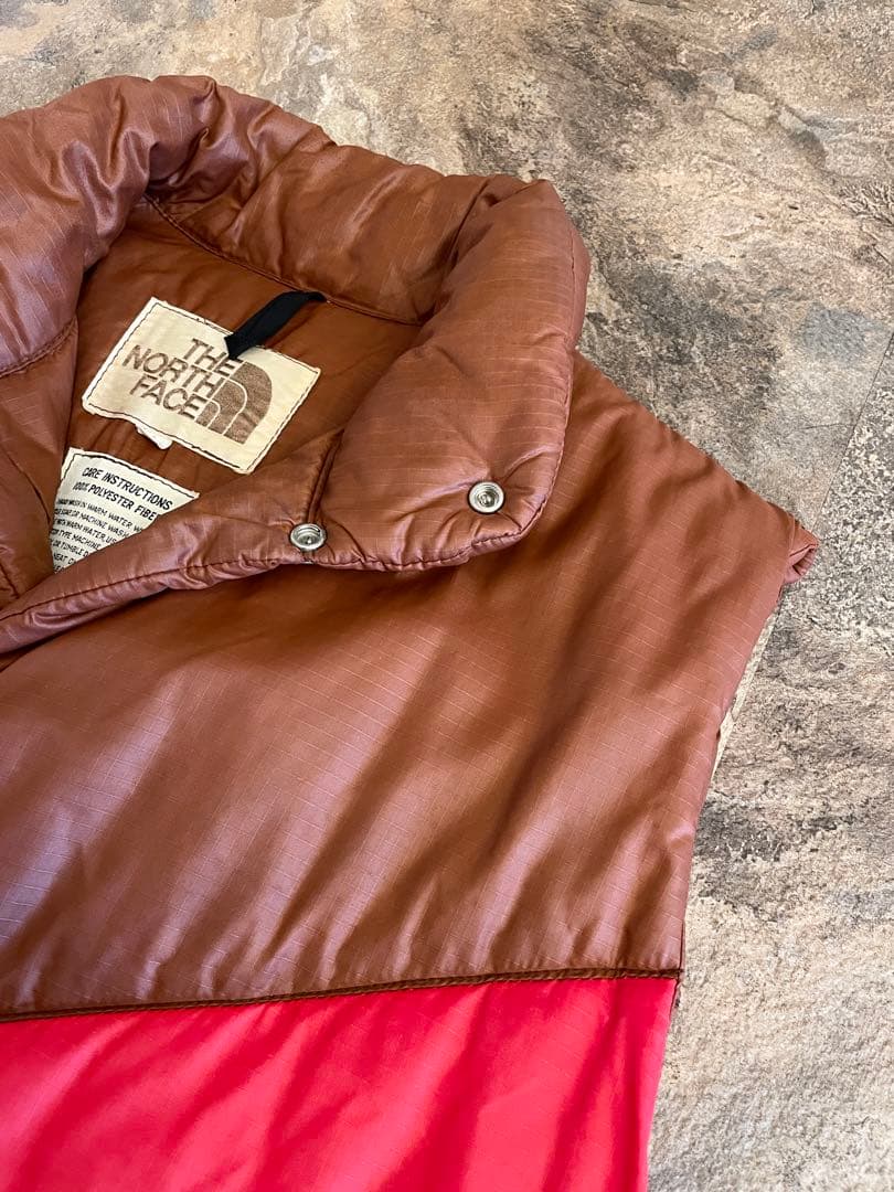 70〜80s THE NORTH FACE ノースフェイス 茶タグ ダウンベスト