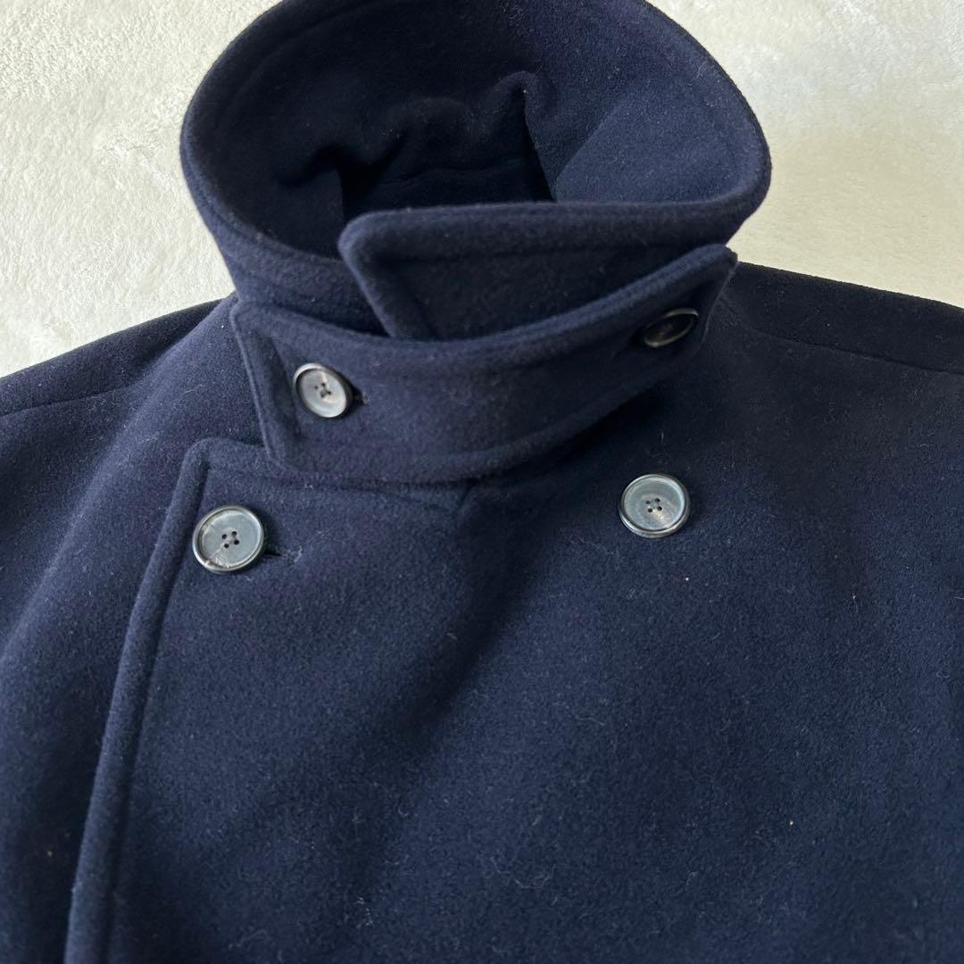 美品 23AWユナイテッドアローズ ウールモッサ ダブル ピーコート L 現行