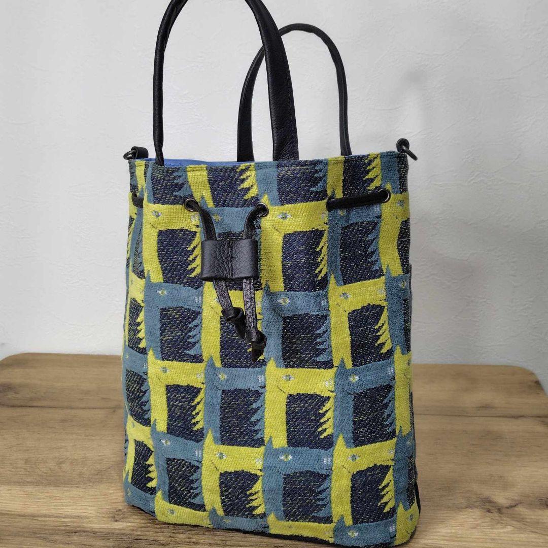 soo様　ミナペルホネン/thoroughbredサラブレットネイビー/巾着Lサ