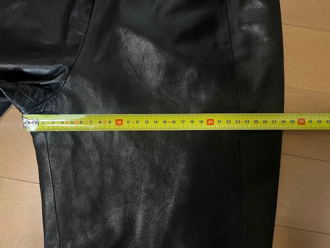 最高級 エルメス 本革 レザーパンツ 38