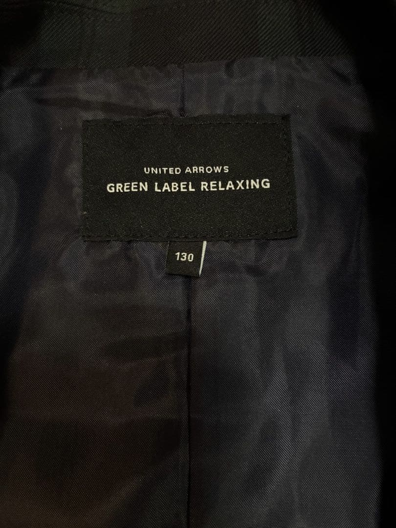 UNITED ARROWS ダークグリーンチェック スーツセット