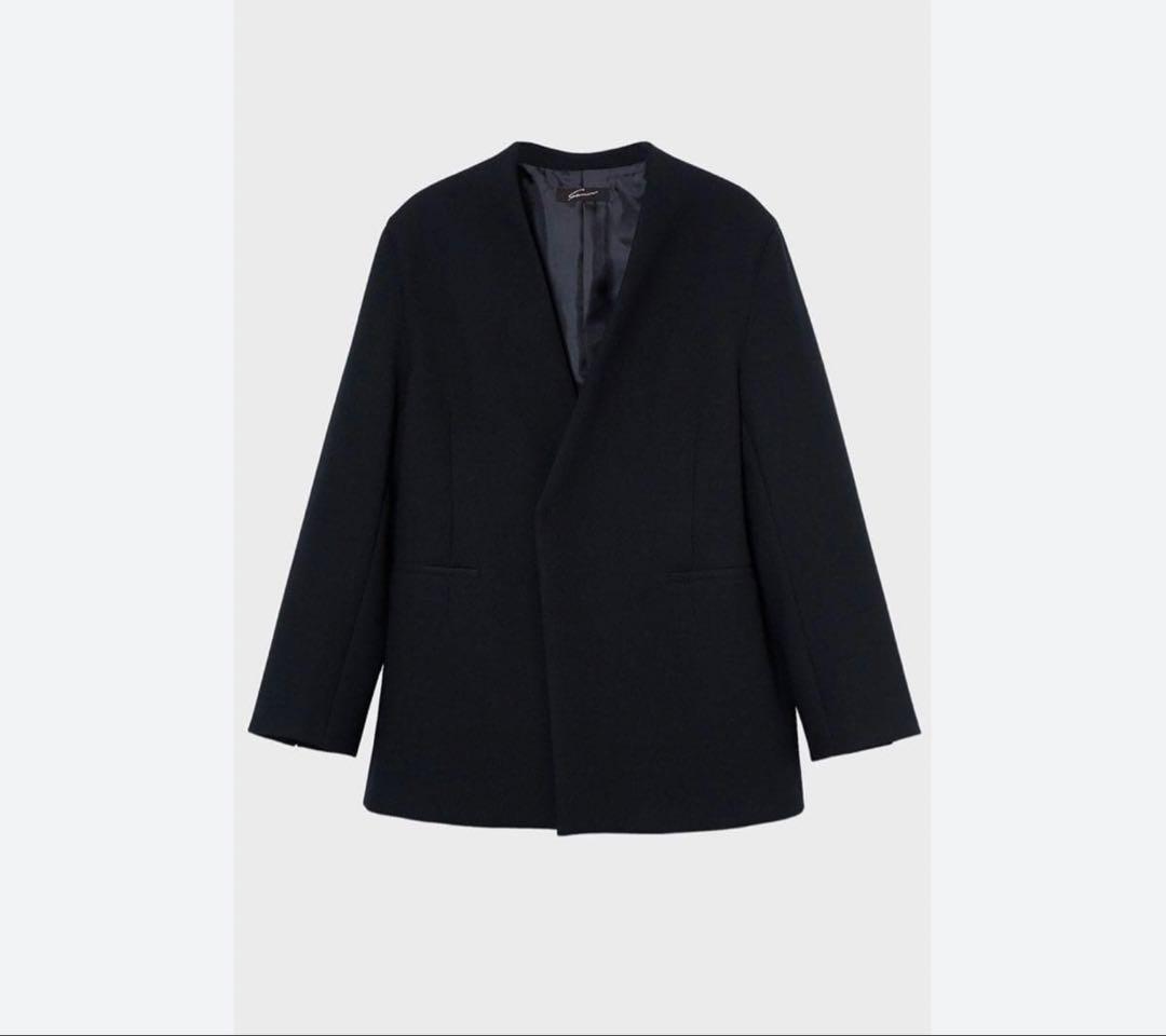 スタニングルアー rボンディングカラーレスジャケット ベーシック ブラック　1