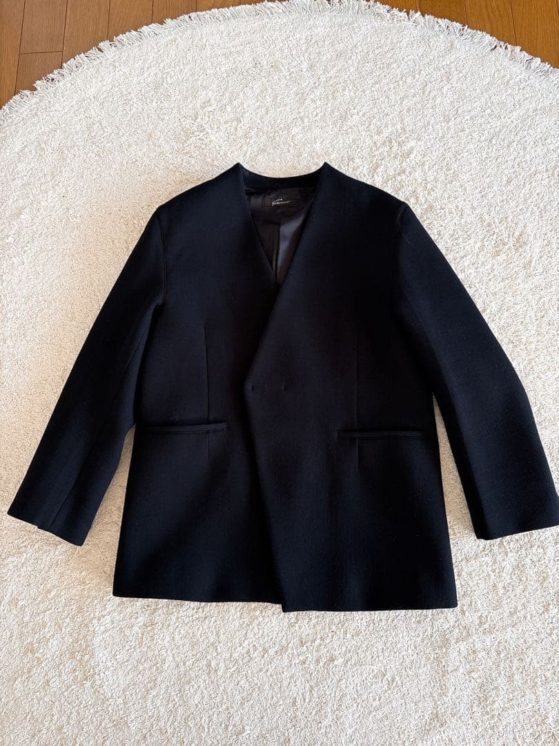 スタニングルアー rボンディングカラーレスジャケット ベーシック ブラック　1