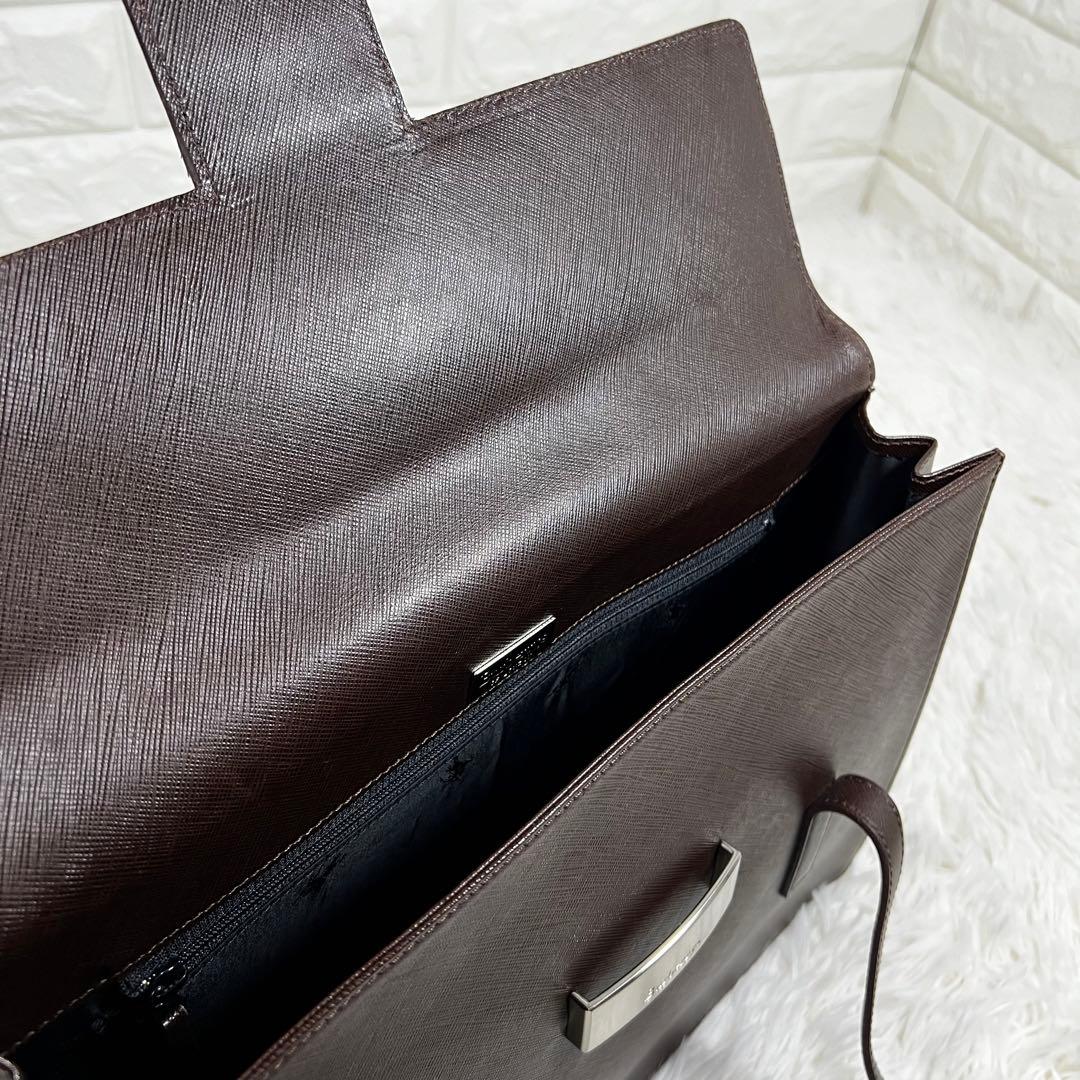 良品 バーバリー ✨ビジネスバック✨ダークブラウン A4対応