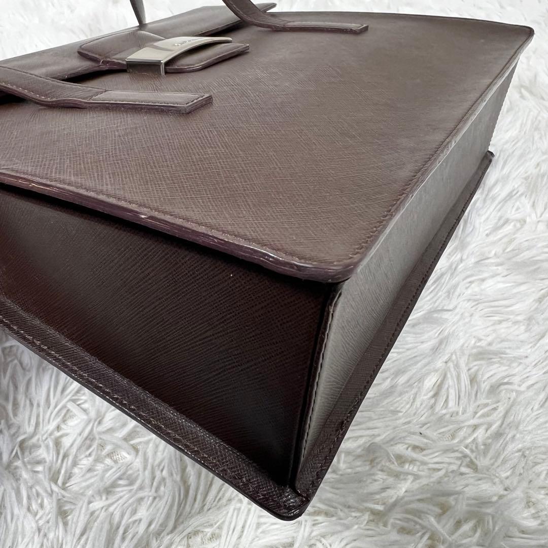 良品 バーバリー ✨ビジネスバック✨ダークブラウン A4対応