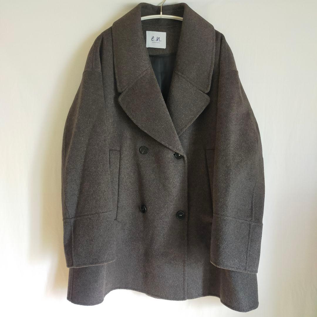 evernavy エバーネイビー ウールリバーPコート【チャコールグレー M】