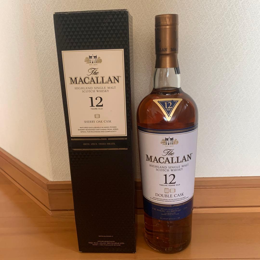 新品未開封ザ マッカラン 12年 ダブルカスク700ml ウイスキー 箱付き