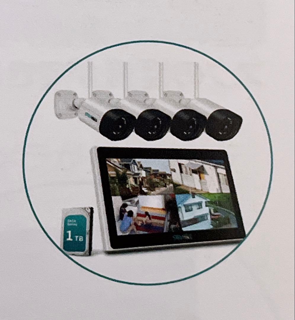 【500万画素・双方向音声】 防犯カメラ ワイヤレス