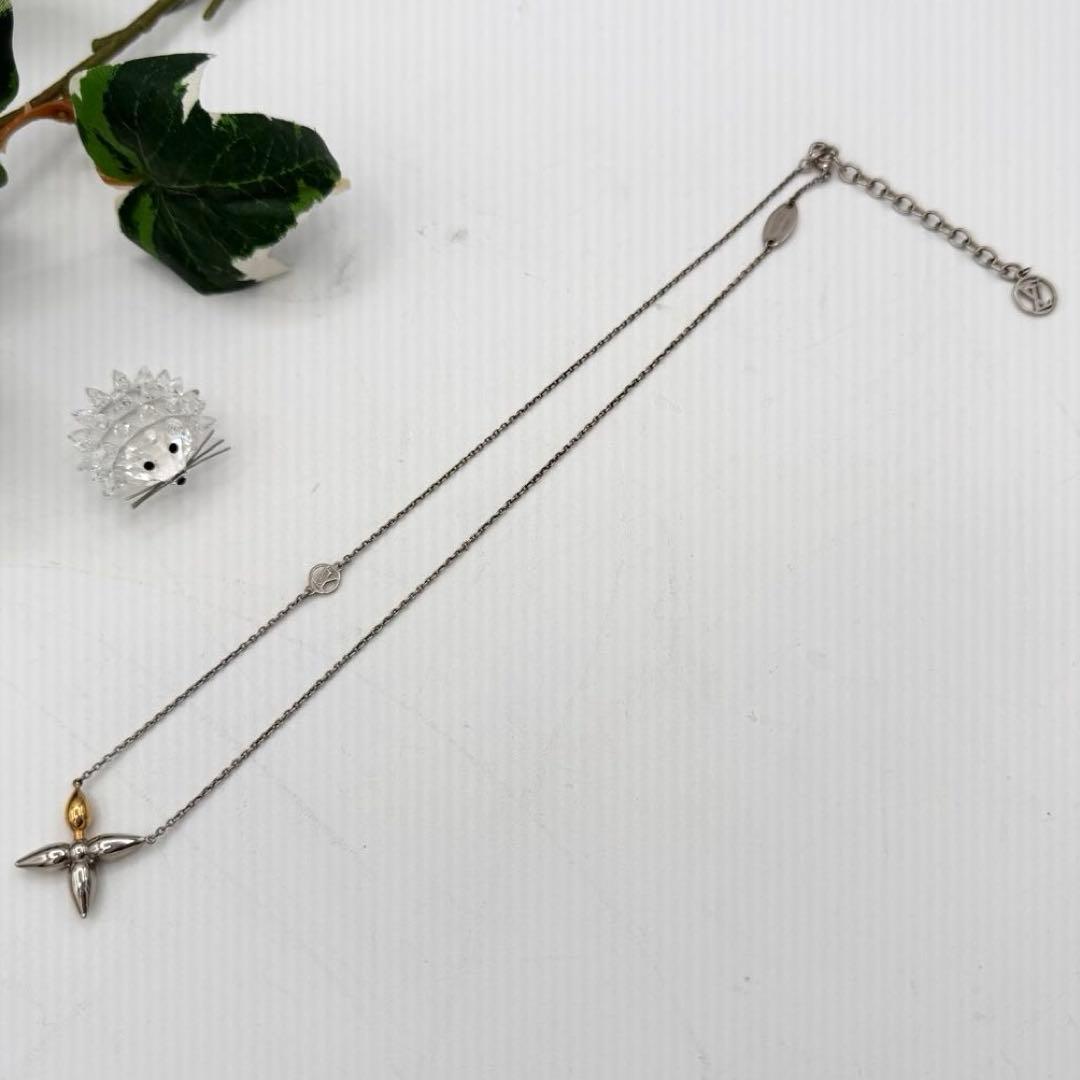 ルイヴィトン　ネックレス コリエ ルイゼット　シルバー　ゴールド