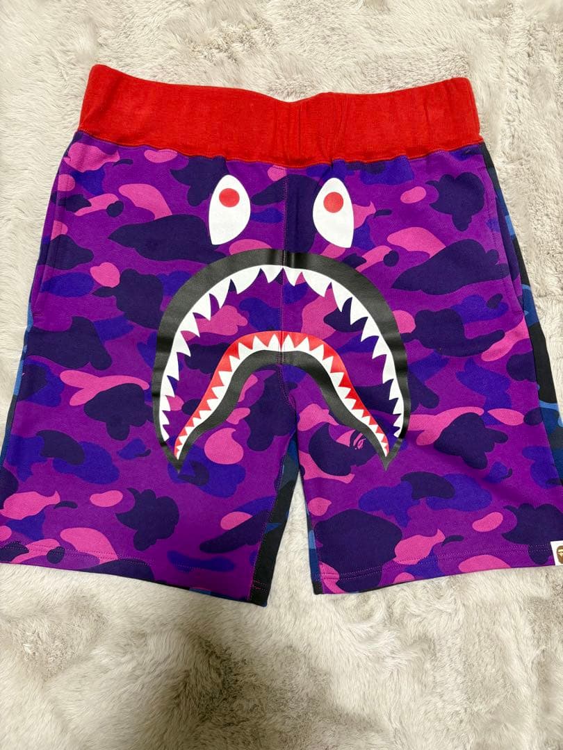 キ*ビ様 APE CRAZY CAMO SHARK SWEAT SHORTS