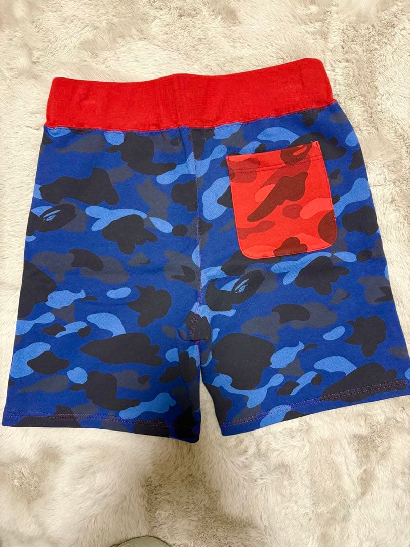 キ*ビ様 APE CRAZY CAMO SHARK SWEAT SHORTS