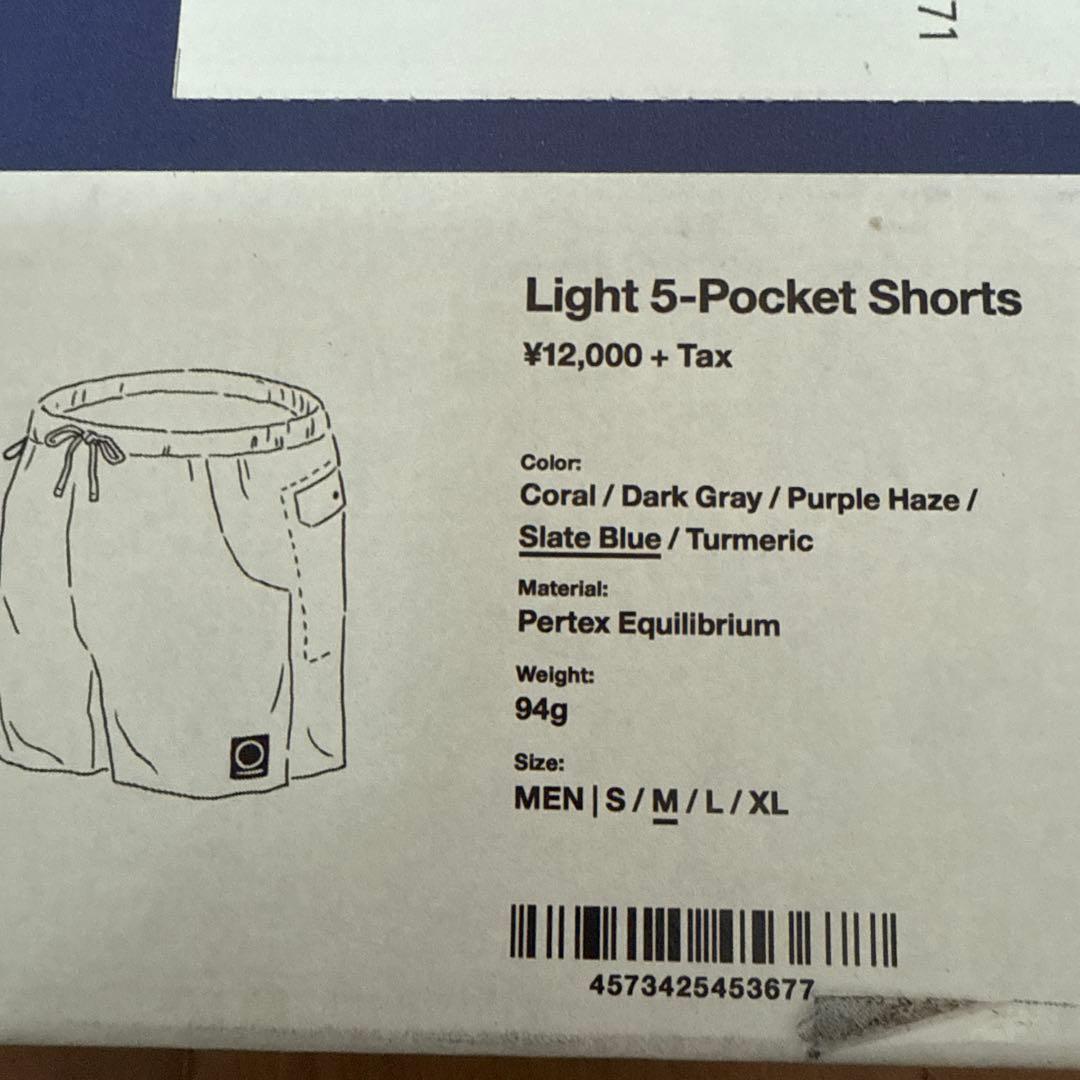 山と道　Light 5 ポケットパンツ　Mサイズ