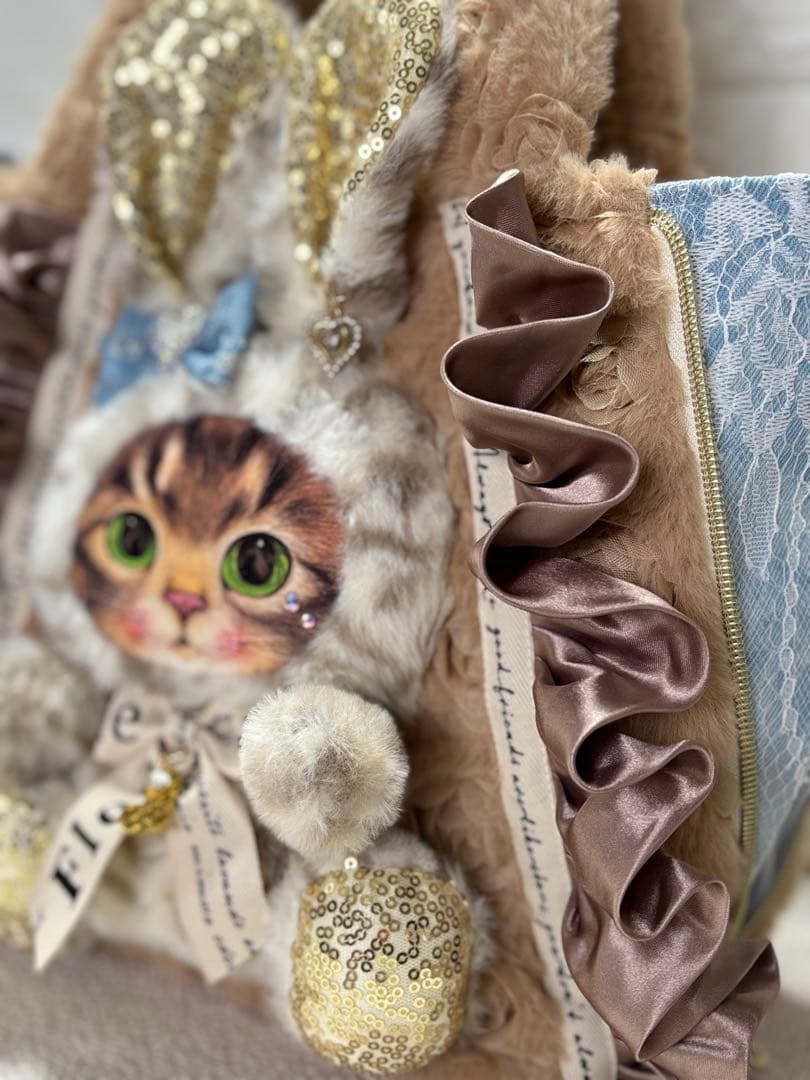 も*❤様 コヤンイサムチョン　サイドファスナーバッグ　ベージュ　サンダちゃん　う