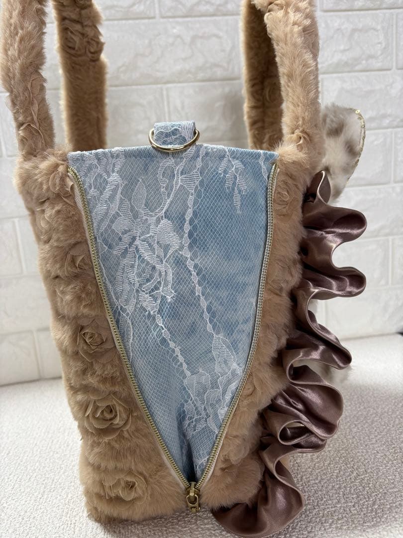 も*❤様 コヤンイサムチョン　サイドファスナーバッグ　ベージュ　サンダちゃん　う