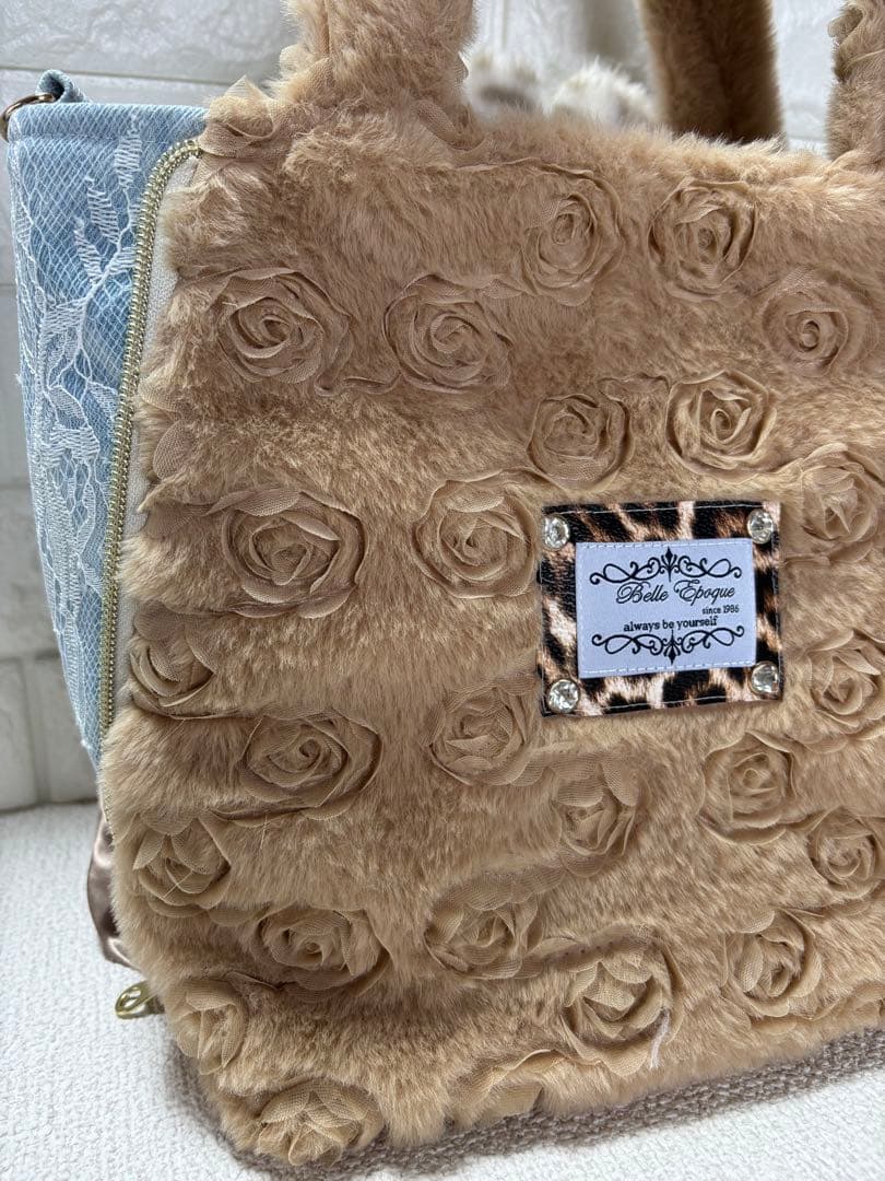 も*❤様 コヤンイサムチョン　サイドファスナーバッグ　ベージュ　サンダちゃん　う