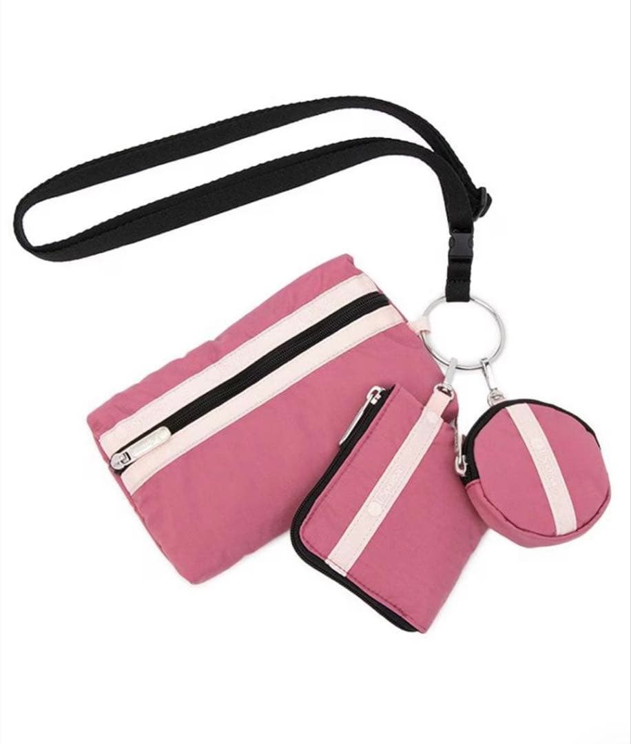 MULTI POUCH WRISTLET/モーヴ/ピーチブラッシュ