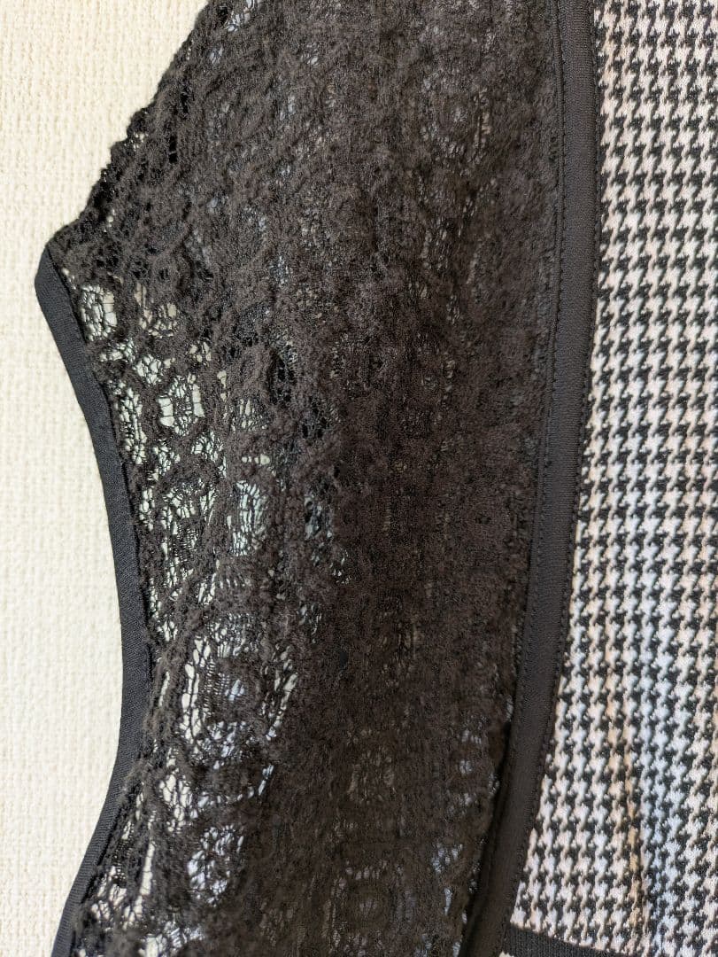 アルベロベロ♥️ノースリーブ チュニック ブラック/ホワイト