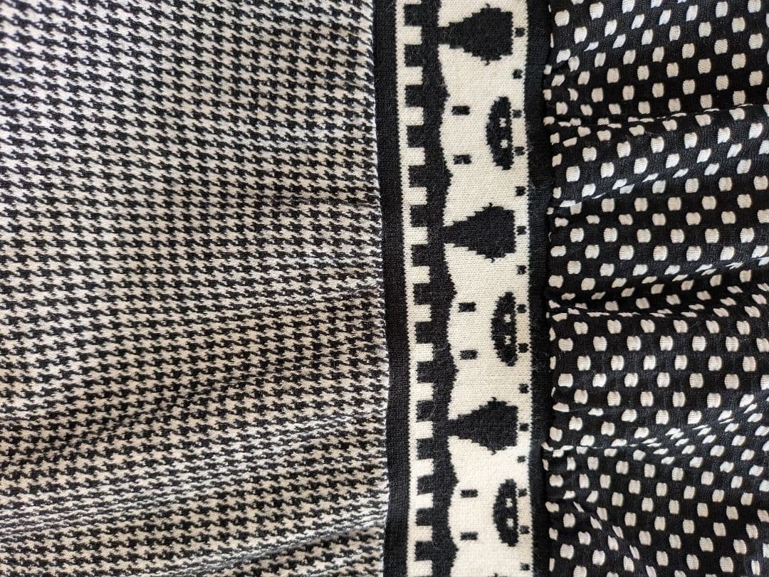 アルベロベロ♥️ノースリーブ チュニック ブラック/ホワイト