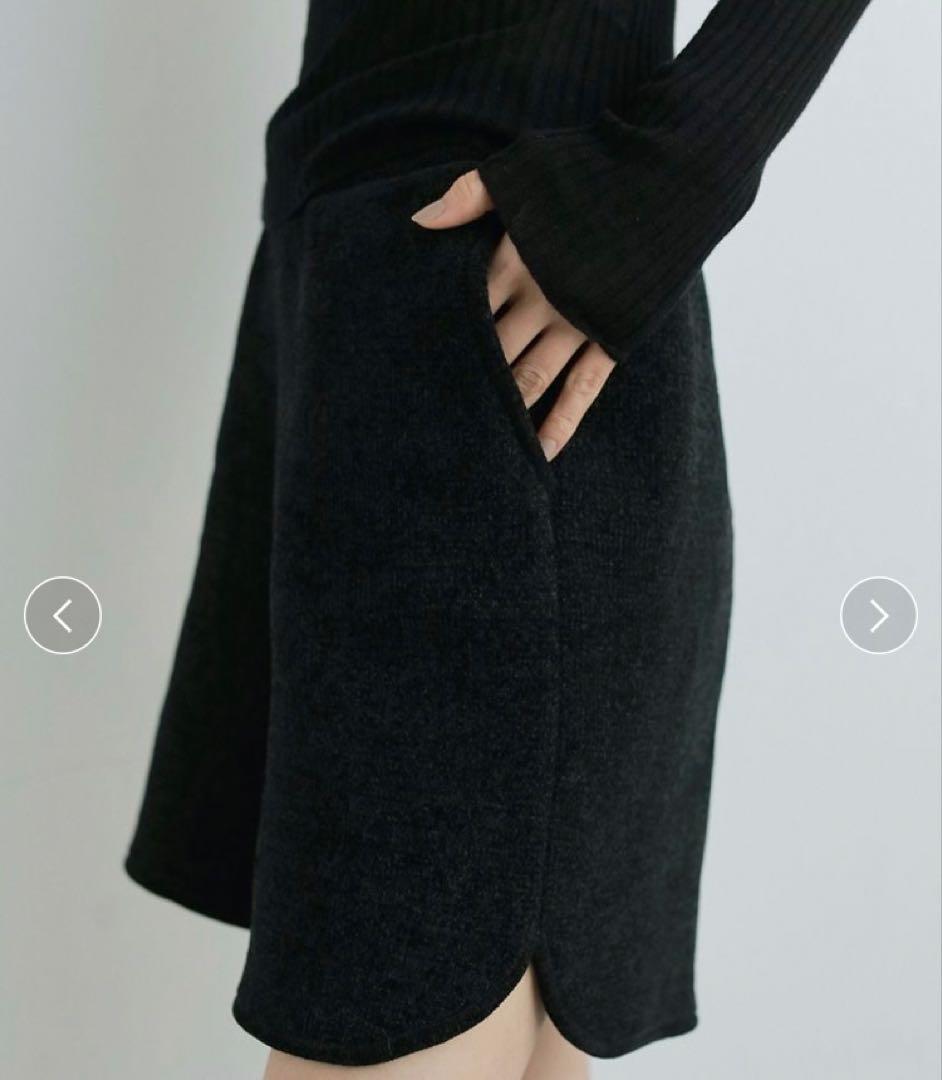 anuke アンヌーク　Knit Short Pants ブラック　38