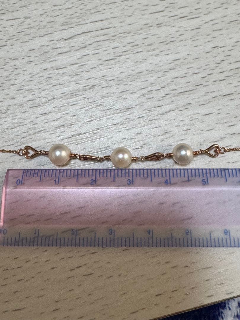 K10PG パール・ハートモチーフ ネックレス