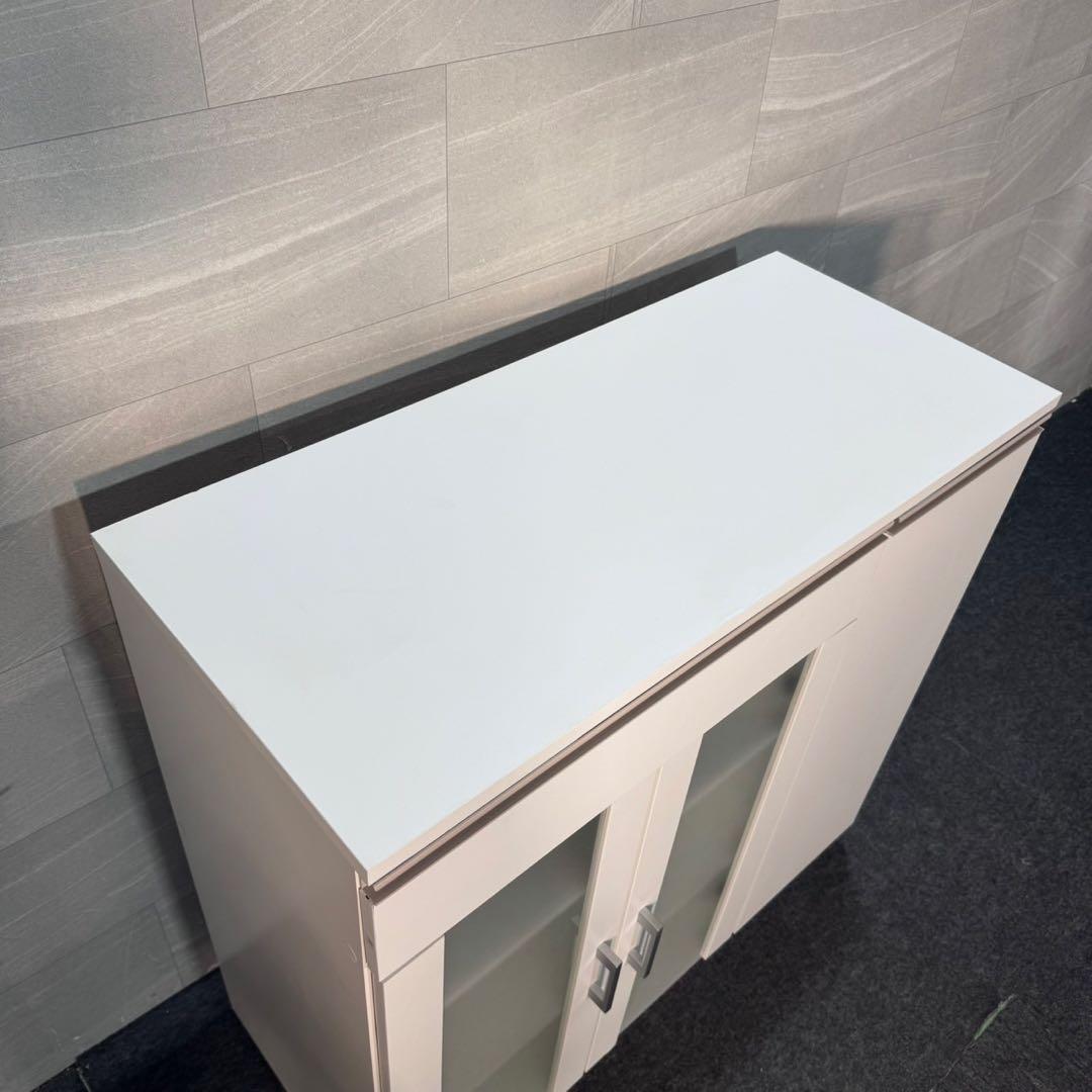 NITORI レンジ台 食器棚 幅90cm フォルムN 白 ニトリ d4742